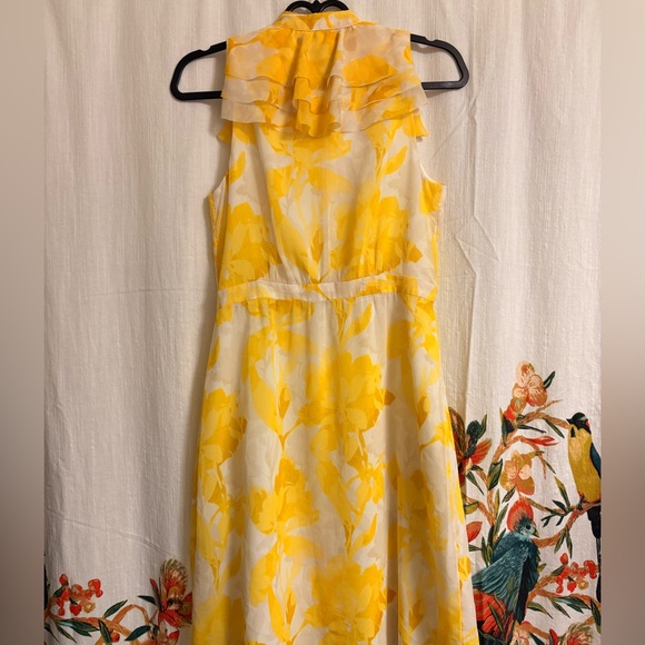 Banana Republic Yellow and White Floral Midi Dress - Picture 6 of 7
